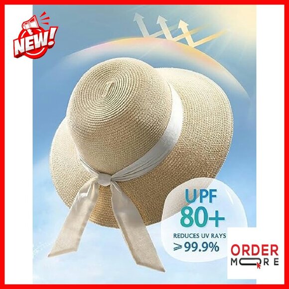 Women\'s Foldable Sun Hat UPF 80+ UV Protection Travel Beach Hat main image 6